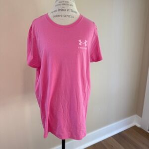 Under Armour Womens Pink "Freedom" T-shirt Size 2XL